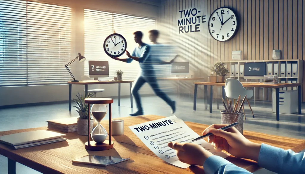 A Regra dos 2 Minutos para a Produtividade